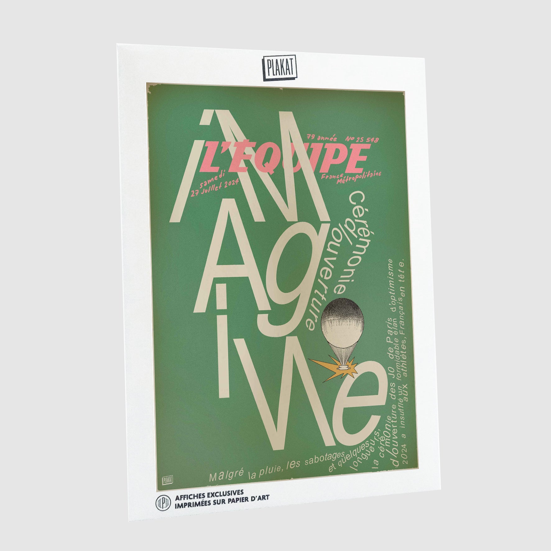 L'ÉQUIPE - JO PARIS 24 / GREEN