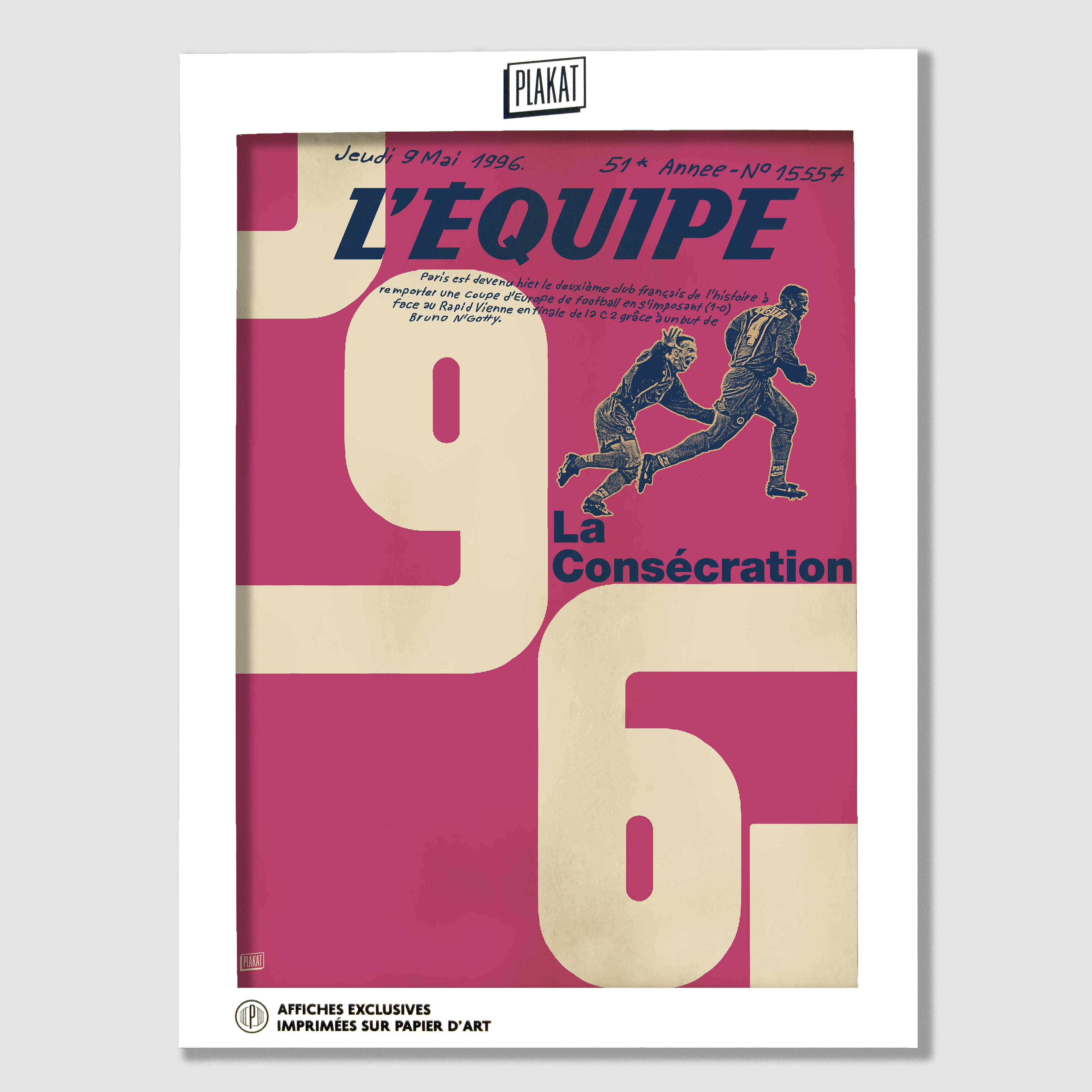 L'ÉQUIPE - PSG 96 / ROUGE