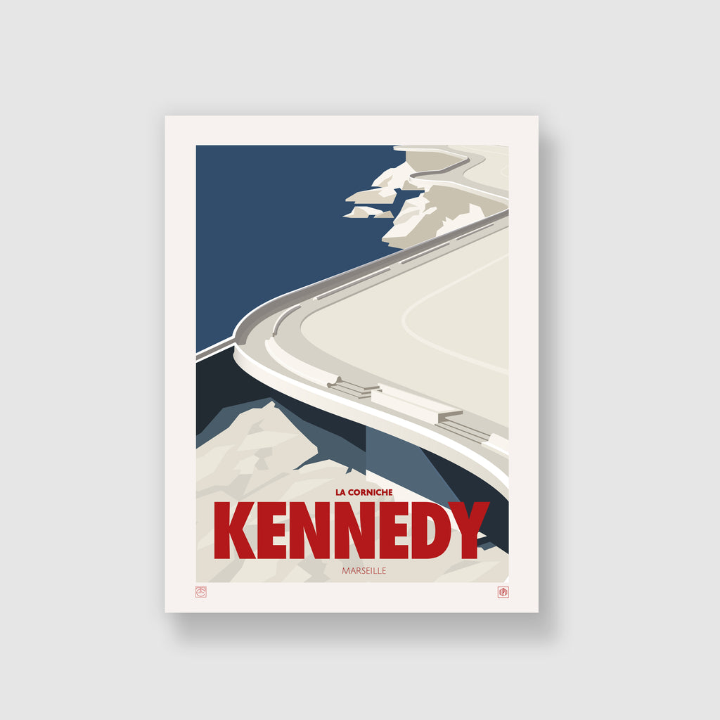 Poster John Fitzgerald Kennedy JFK Président américain wall art - A4 (21x29,7cm) - Maison