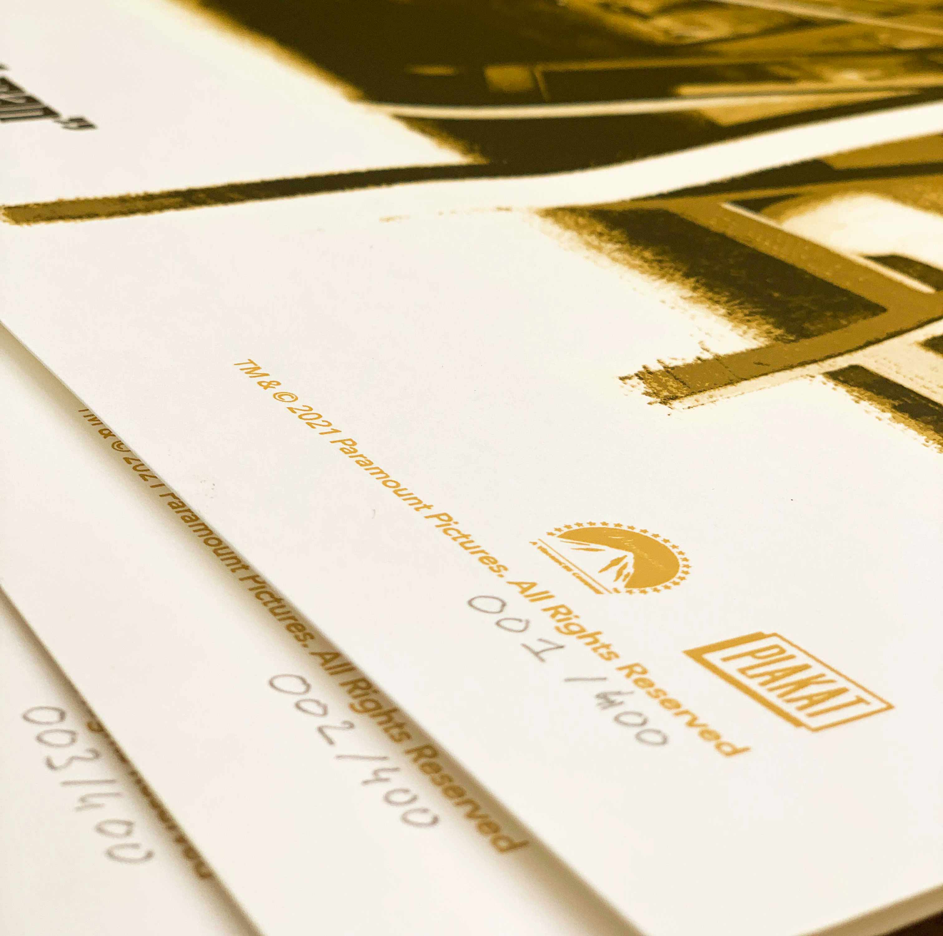Plakat - maison d'edition d'affiche en serigraphie - affiche de cinema le parrain réalisée par marc aspinall - imprimée en edition limitée numérotée main